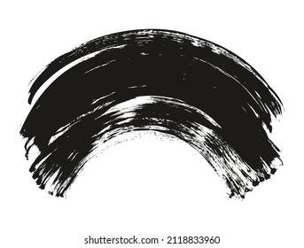 Fondo curvado grueso del pincel del ventilador plano Fondo abstracto de alto detalle Fondo del vector 
