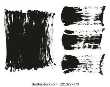 Fondo largo y grueso del pincel del ventilador plano y líneas rectas mezclan un fondo de vectores abstracto de alto nivel MEGA Conjunto de mezclas 