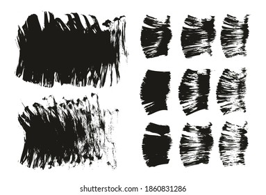 Flat Fan Brush Thick Short Background And Straight Lines Mix High Detail Abstract Vector Background Mix Set 