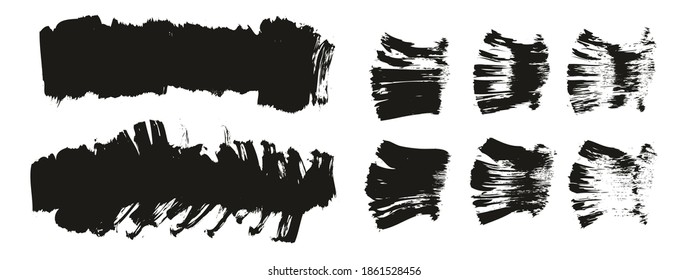 Flat Fan Brush Thick Short Background And Straight Lines Mix High Detail Abstract Vector Background Mix Set 