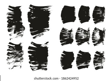 Flat Fan Brush Thick Short Background And Straight Lines Mix High Detail Abstract Vector Background Mix Set 