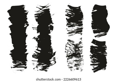 Flat Fan Brush Thick Short Background Mix High Detail Abstract Vector Background Mix Set 