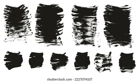 Flat Fan Brush Thick Short Background Mix High Detail Abstract Vector Background Mix Set 