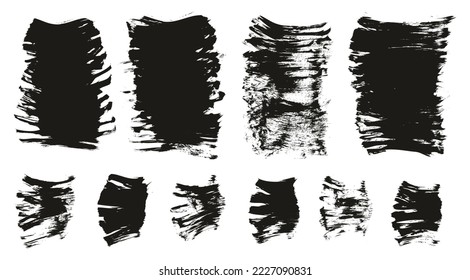 Flat Fan Brush Thick Short Background Mix High Detail Abstract Vector Background Mix Set 