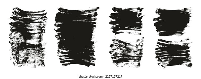 Flat Fan Brush Thick Short Background Mix High Detail Abstract Vector Background Mix Set 