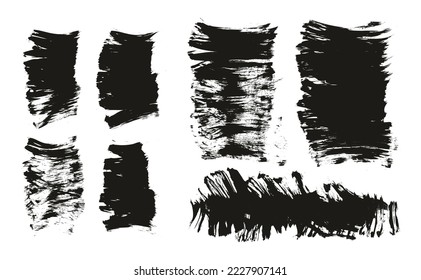 Flat Fan Brush Thick Short Background Mix High Detail Abstract Vector Background Mix Set 