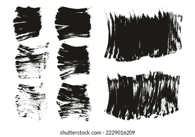 Flat Fan Brush Thick Short Background Mix High Detail Abstract Vector Background Mix Set 