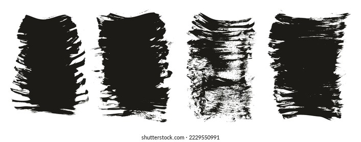 Flat Fan Brush Thick Short Background Mix High Detail Abstract Vector Background Mix Set 