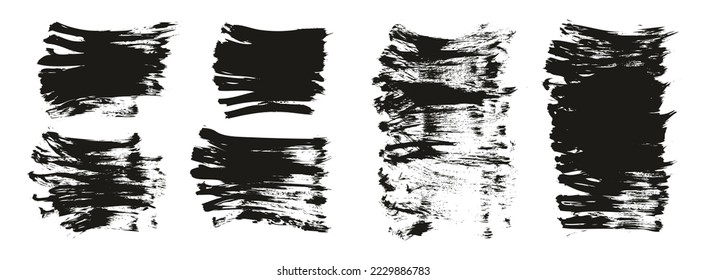 Flat Fan Brush Thick Short Background Mix High Detail Abstract Vector Background Mix Set 