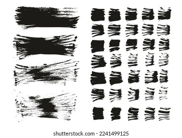 Pincel de ventilador plano Fondo delgado largo y líneas rectas Mezcla fondo de vectores abstracto de alto nivel MEGA Conjunto de mezclas 