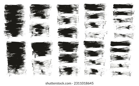 Flat Fan Brush Thin Long Background High Detail Abstract Vector Background MEGA Set 