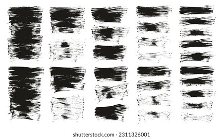 Flat Fan Brush Thin Long Background High Detail Abstract Vector Background MEGA Set 