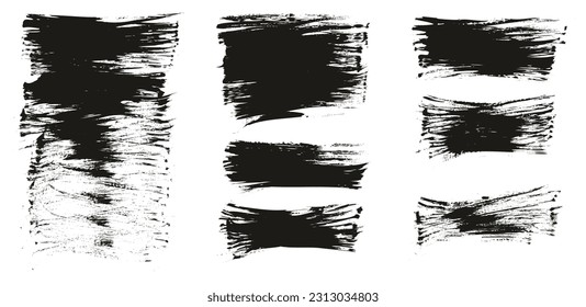 Flat Fan Brush Thin Long Background High Detail Abstract Vector Background MEGA Set 