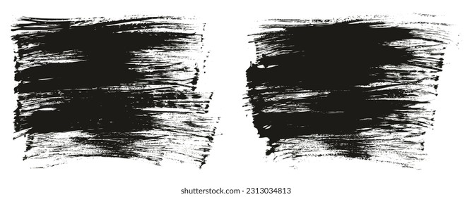 Flat Fan Brush Thin Long Background High Detail Abstract Vector Background Set 