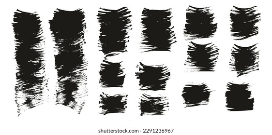 Flat Fan Brush Thin Short Background High Detail Abstract Vector Background MEGA Set 