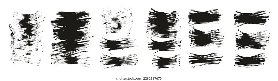 Flat Fan Brush Thin Short Background High Detail Abstract Vector Background MEGA Set 