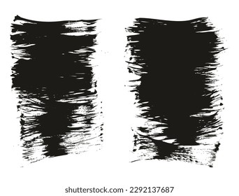 Flat Fan Brush Thin Short Background High Detail Abstract Vector Background Set 