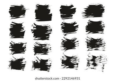 Flat Fan Brush Thin Short Background High Detail Abstract Vector Background Set 