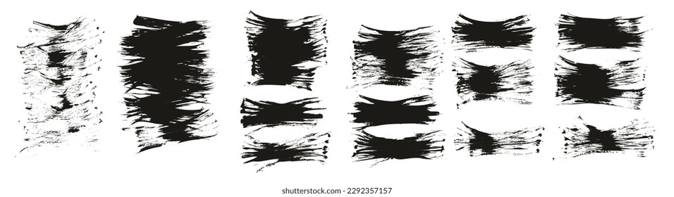 Flat Fan Brush Thin Short Background High Detail Abstract Vector Background MEGA Set 