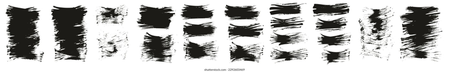 Flat Fan Brush Thin Short Background High Detail Abstract Vector Background MEGA Set 