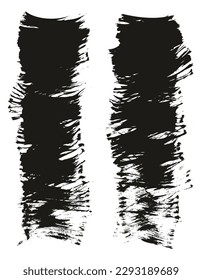 Flat Fan Brush Thin Short Background High Detail Abstract Vector Background Set 