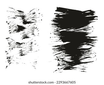 Flat Fan Brush Thin Short Background High Detail Abstract Vector Background Set 
