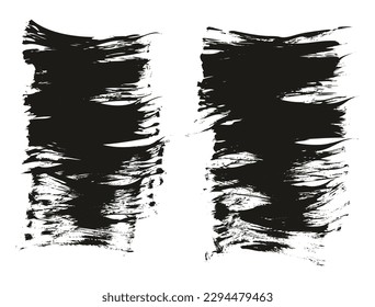 Flat Fan Brush Thin Short Background High Detail Abstract Vector Background Set 