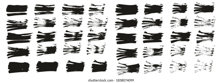 Flat Fan Brush Thin Straight Lines High Detail Abstract Vector Background Set 