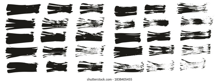 Flat Fan Brush Thin Straight Lines High Detail Abstract Vector Background Set 