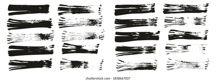 Flat Fan Brush Thin Straight Lines High Detail Abstract Vector Background Set 