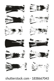 Flachlüfter-Brush-dünne, gerade Linien, abstraktes, abstraktes Vektorhintergrundsatz-Set mit hoher Detailgenauigkeit 