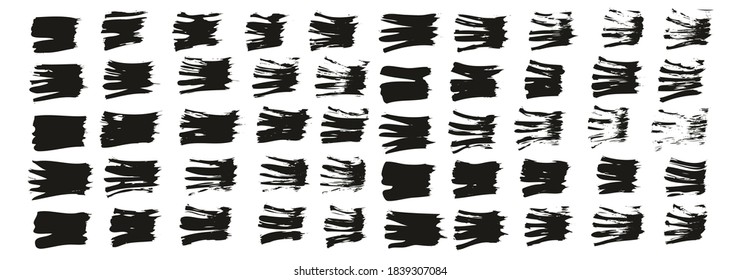 Flat Fan Brush Thin Straight Lines High Detail Abstract Vector Background Set 