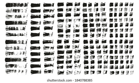 Flat Fan Brush Thin Straight Lines High Detail Abstract Vector Background Ultra Set 