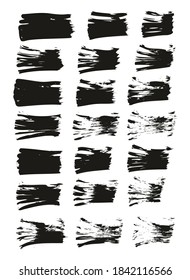 Flachlüfter-Brush-dünne, gerade Linien, abstraktes, abstraktes Vektorhintergrundsatz-Set mit hoher Detailgenauigkeit 