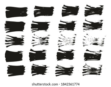 Flat Fan Brush Thin Straight Lines High Detail Abstract Vector Background Set 