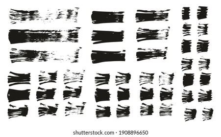 Flat Fan Brush Thin Straight Lines High Detail Abstract Vector Background Set 