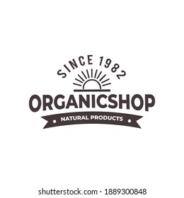 Flat farm logo template collection