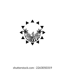 Flat farm logo template collection. Farm product logo or symbol. Agriculture, farming, natural food concept