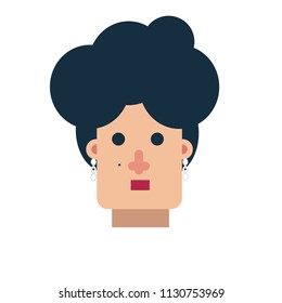 flat female avatar