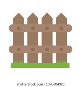 Flat Fence with Green Grass
