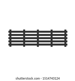 Flat Fence Icon Sign Vector Illustration – Vector