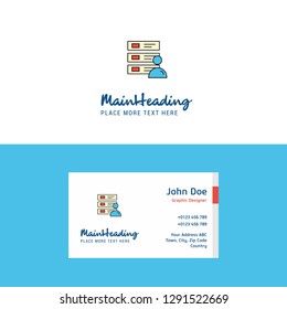 Flat Files  Logo and Visiting Card Template. Busienss Concept Logo Design