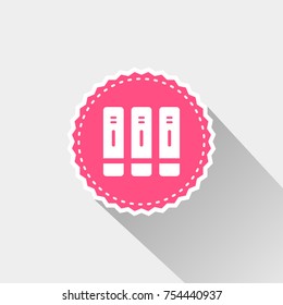 flat Filing cabinet icon