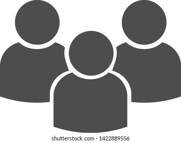 Flat filled person icon. Vector image.