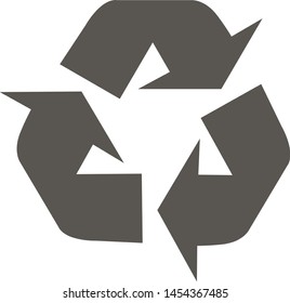 Flat filled recycle icon. Vector icon.