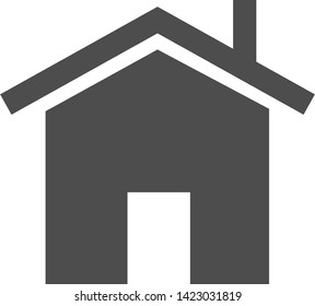 Flat filled unlock icon. Vector image.