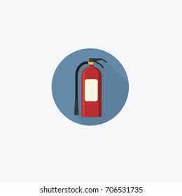 Flat Fire Extinguisher Icon