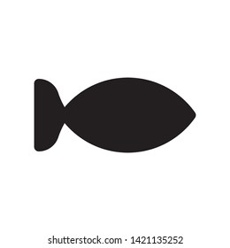 flat fish icon symbol sign, vector, eps 10