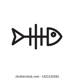 flat fish icon symbol sign, vector, eps 10