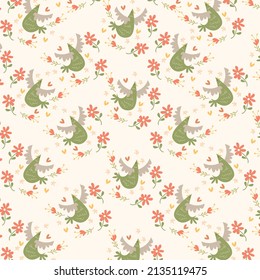 
flat fish pattern with ornaments around it
